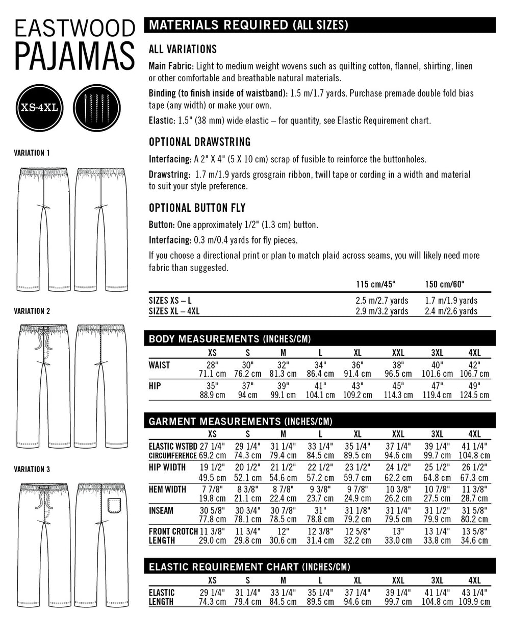 Eastwood Pajamas PDF
