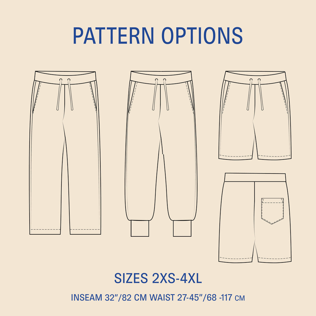 Sweatpants sewing pattern