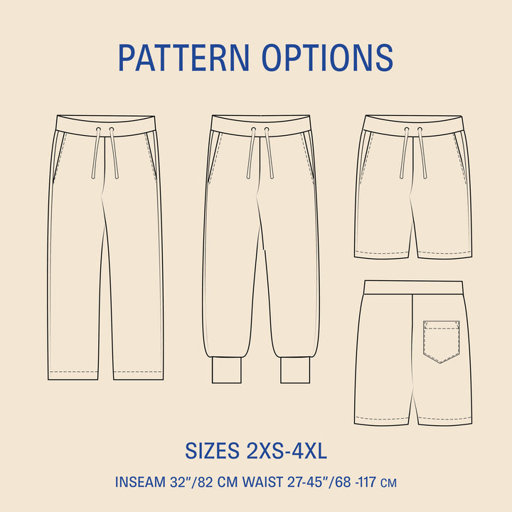Sweatpants sewing pattern