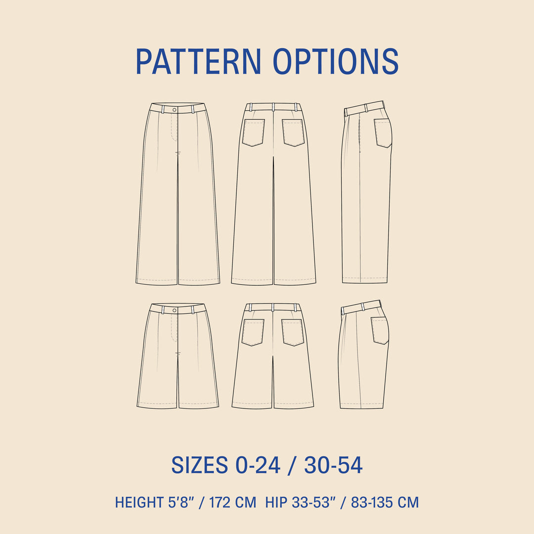 WBM-Bermuda Pants and shorts sewing pattern