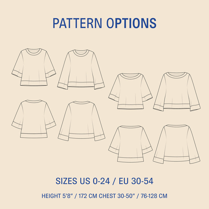 Silke Blouse Sewing pattern