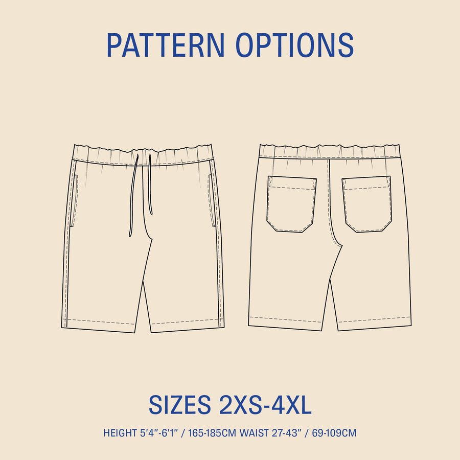 Summer Shorts sewing pattern
