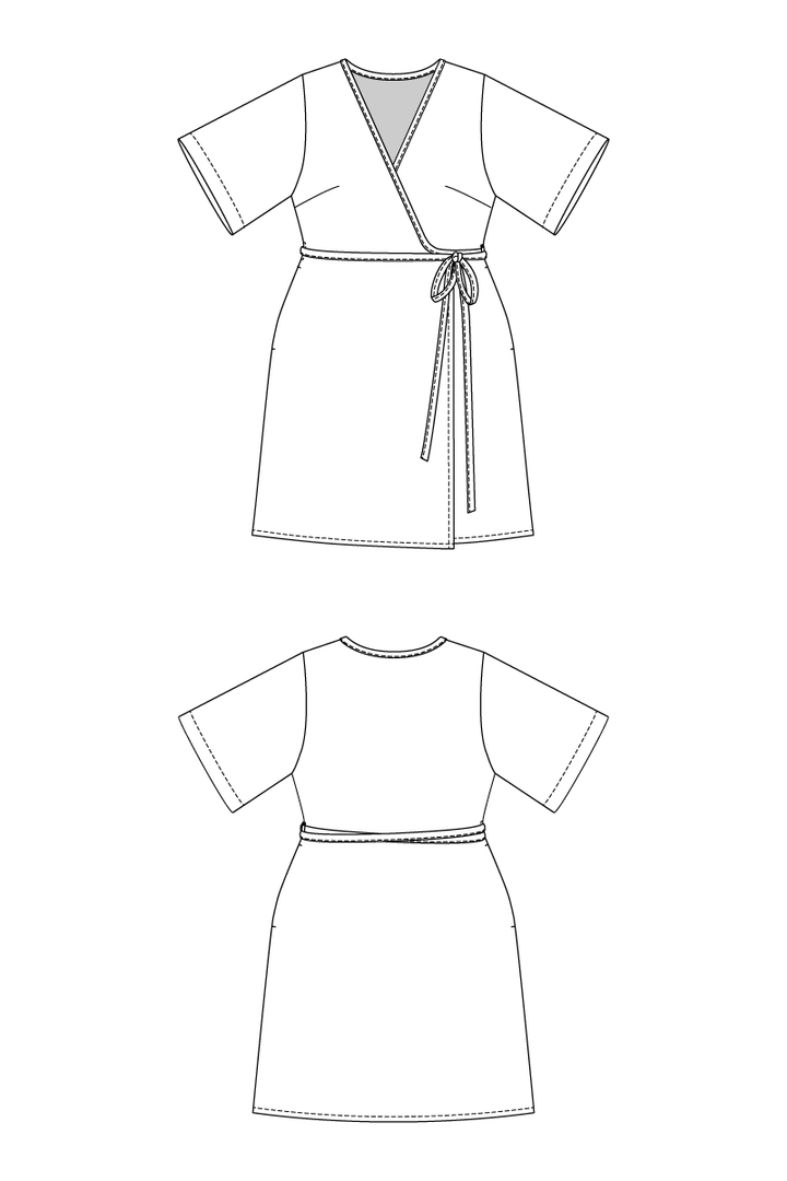 AARIA mini wrap dress