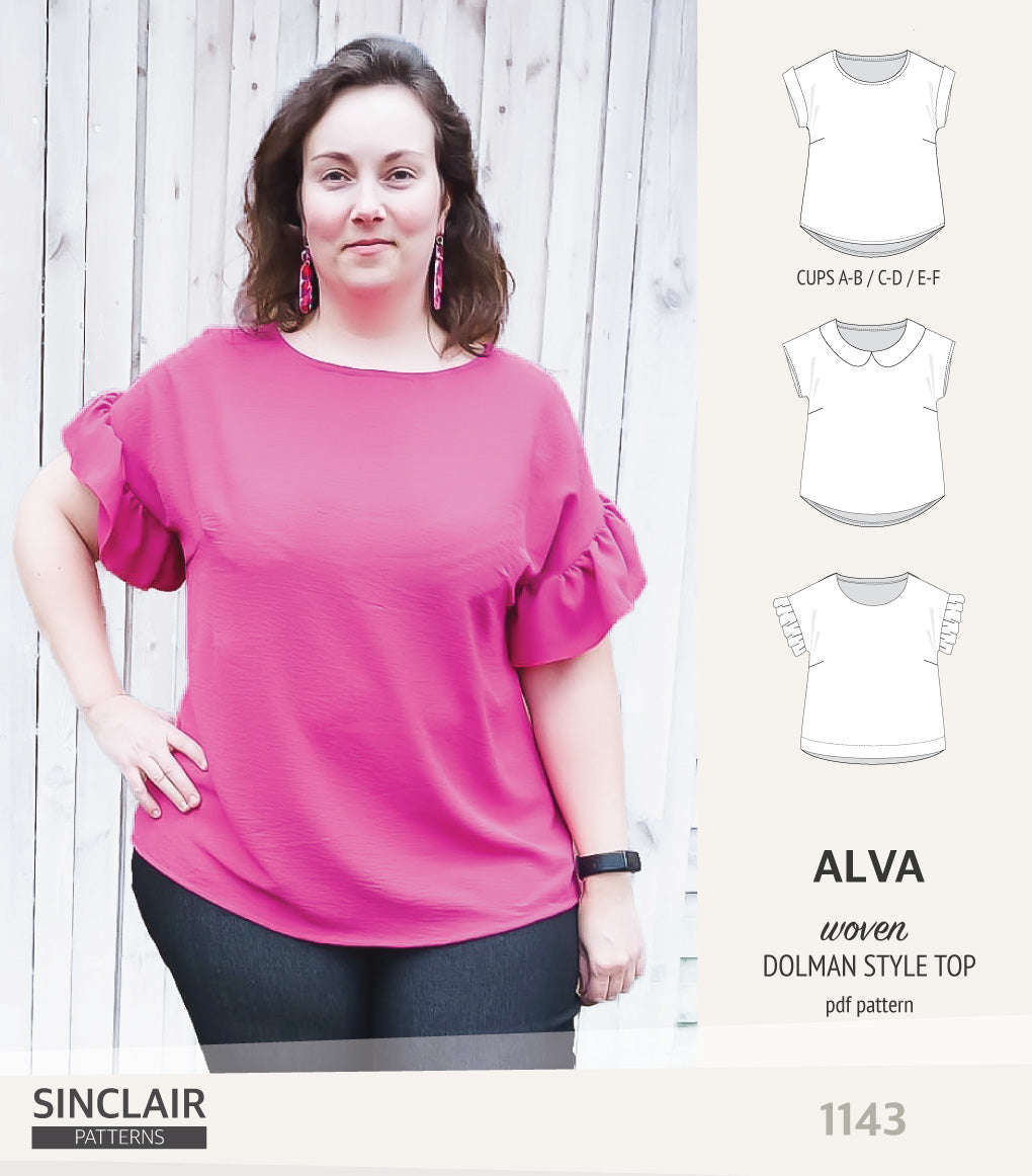 Alva woven dolman style top (PDF) – Discovery Fabrics