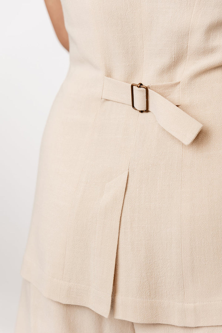 ASTERI button down dress & vest
