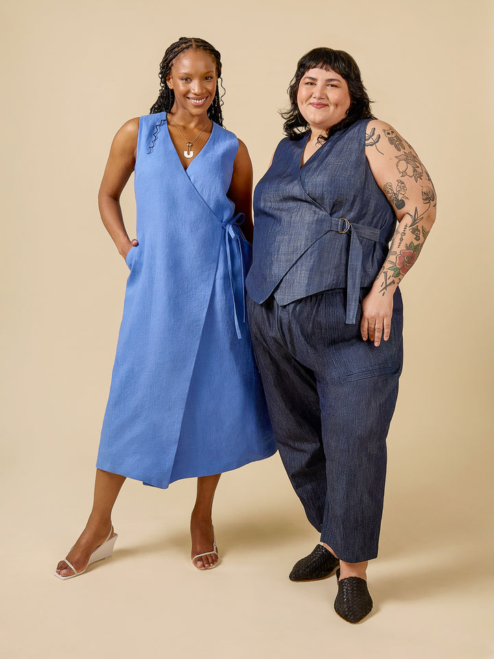 Aylin Wrap Dress + Vest 