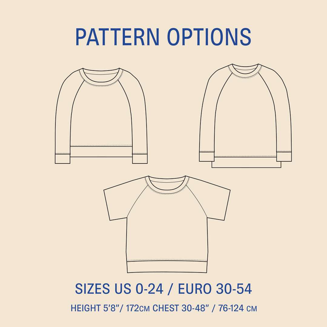 WBM Boxy raglan sweater 