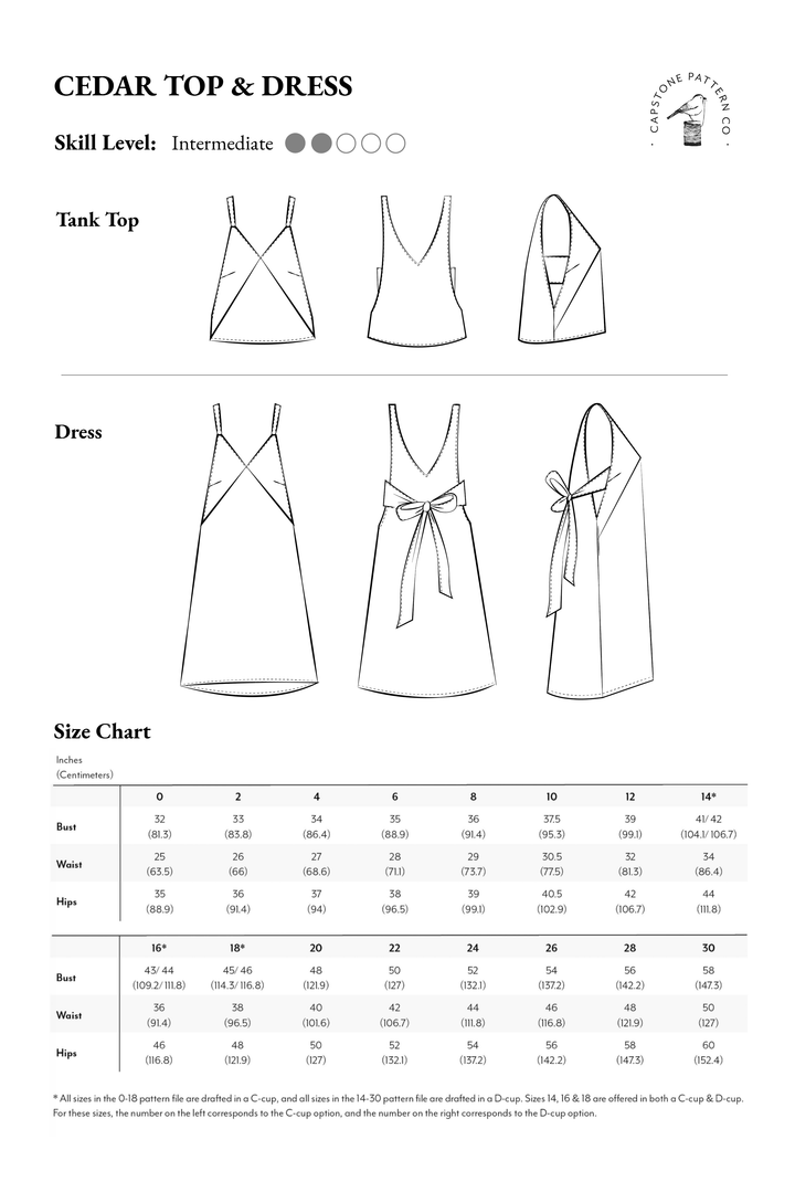 Cedar Dress + Top Pattern