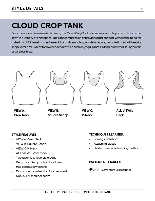 Cloud Crop Tank