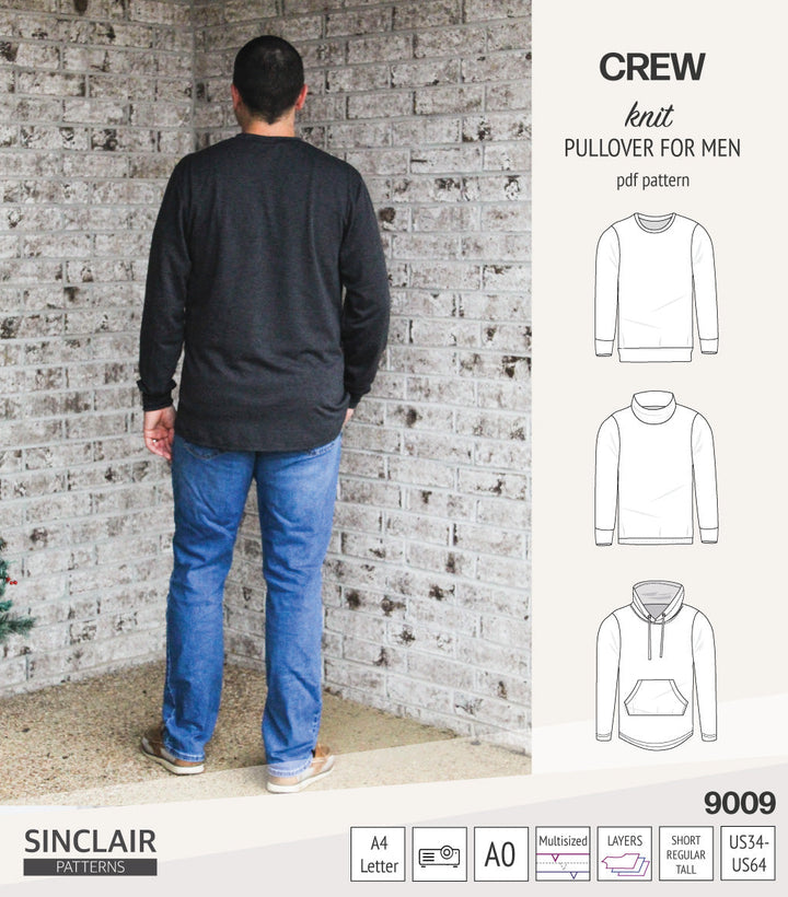 Crew pullover for men (PDF)