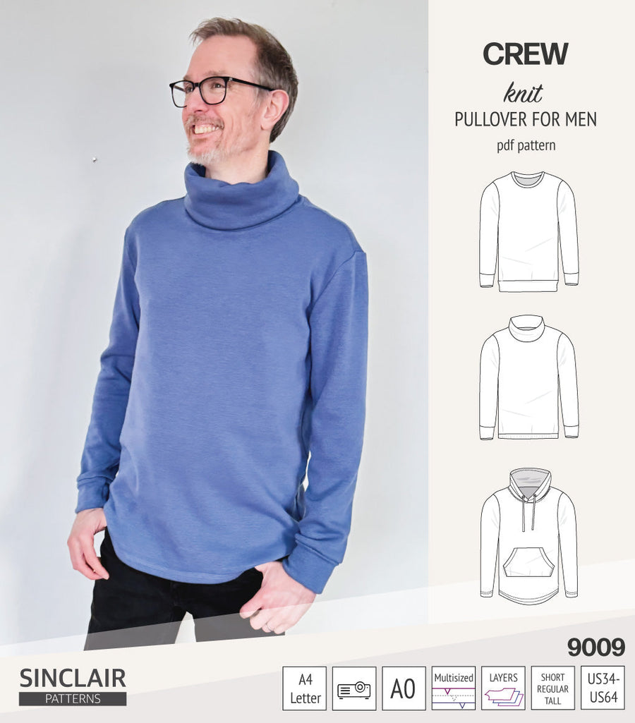Crew pullover for men (PDF)