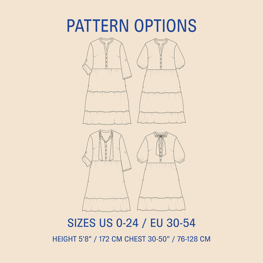 Freedom dress sewing pattern Wardrobe By Me