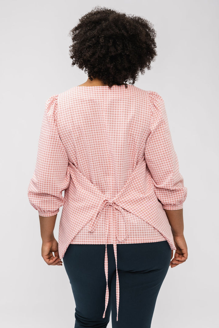 Wrap blouse sewing pattern