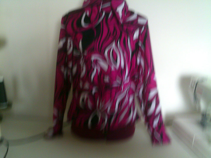 Misses Front Zip Rail Shirt #1300