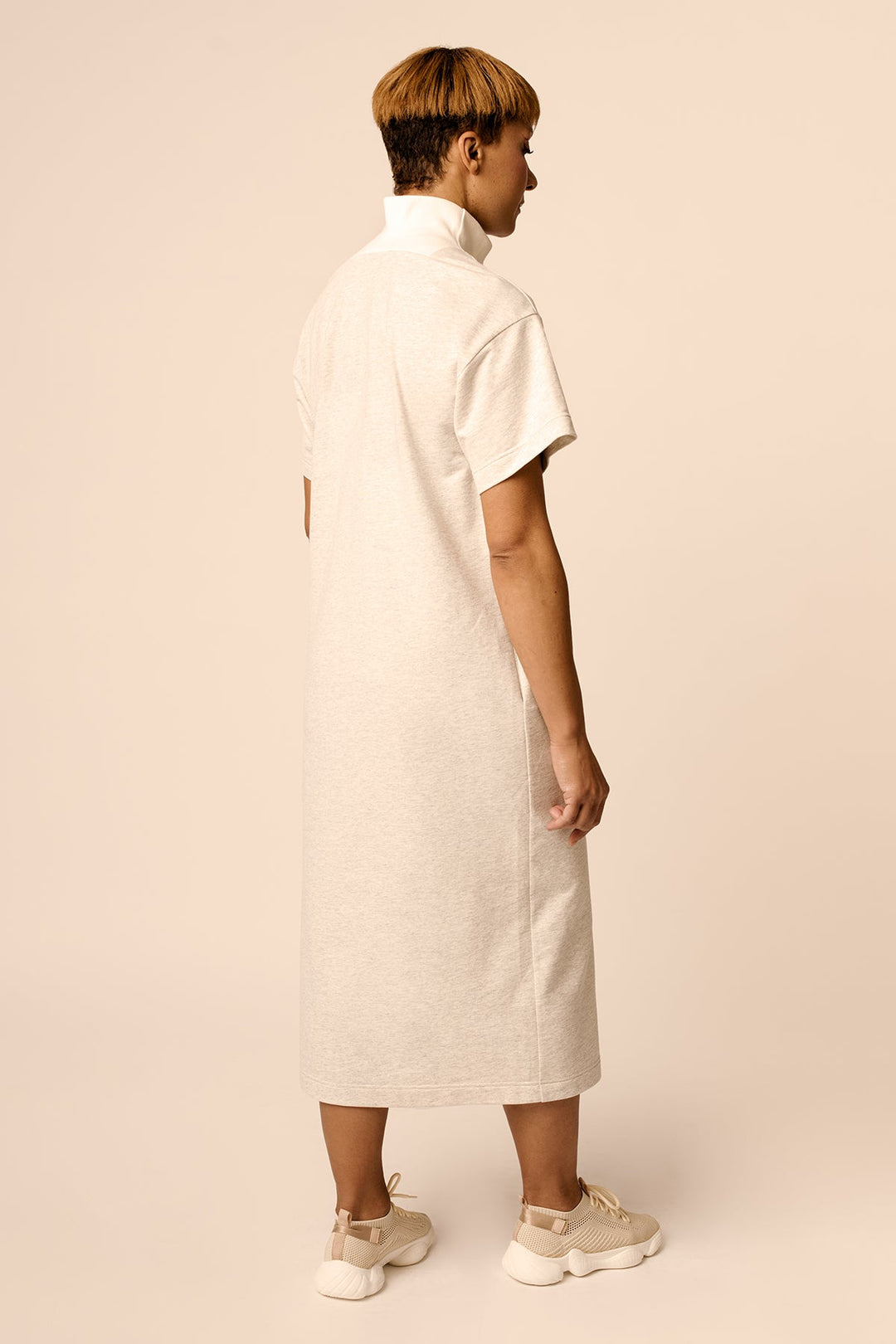 Relaxed knit dress sewing pattern