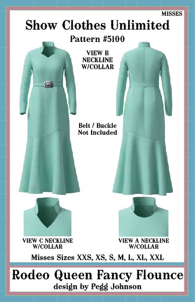 Rodeo Queen Candidate Fancy Flounce dress - Misses - #5100