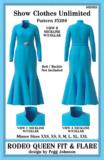 Rodeo Queen Competition Fit n Flare Dress pattern - Misses - #5200