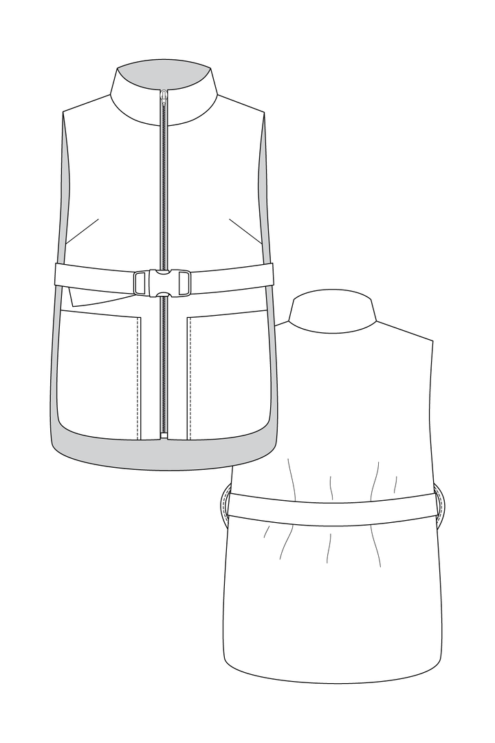 SAANA puffer vest