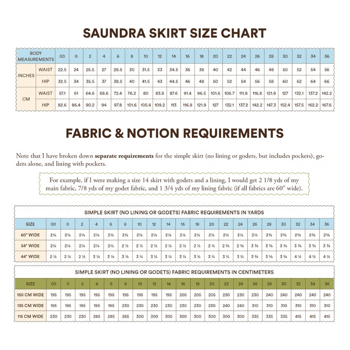 Saundra Skirt Sewing Pattern