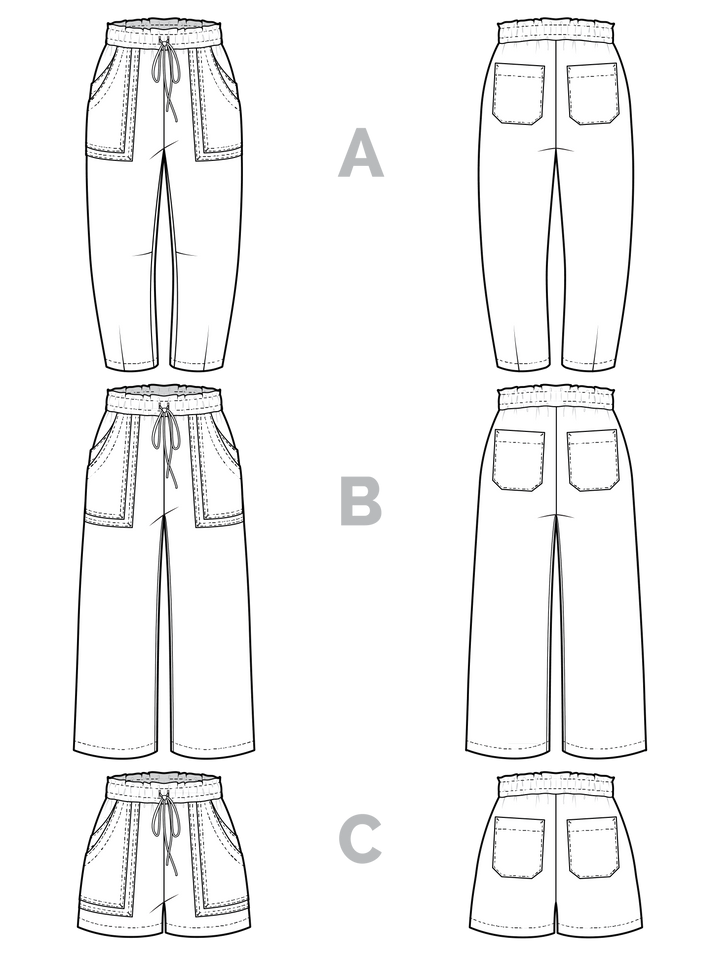 Sepia Pants + Shorts Pattern
