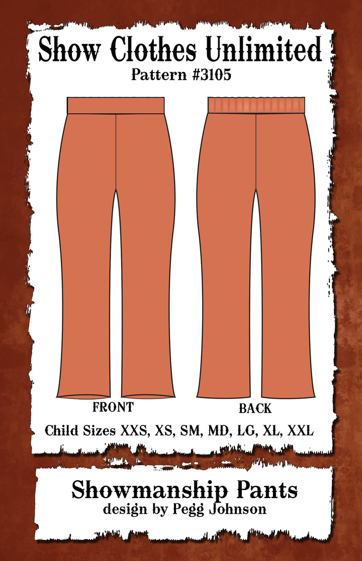 Showmanship pants - boot cut - Child - #3105