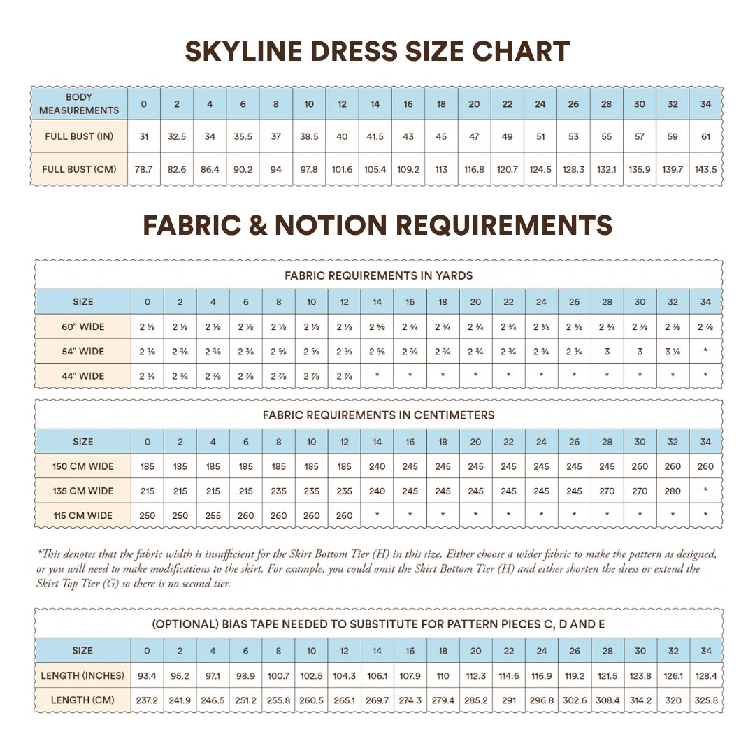 Skyline Dress Sewing Pattern
