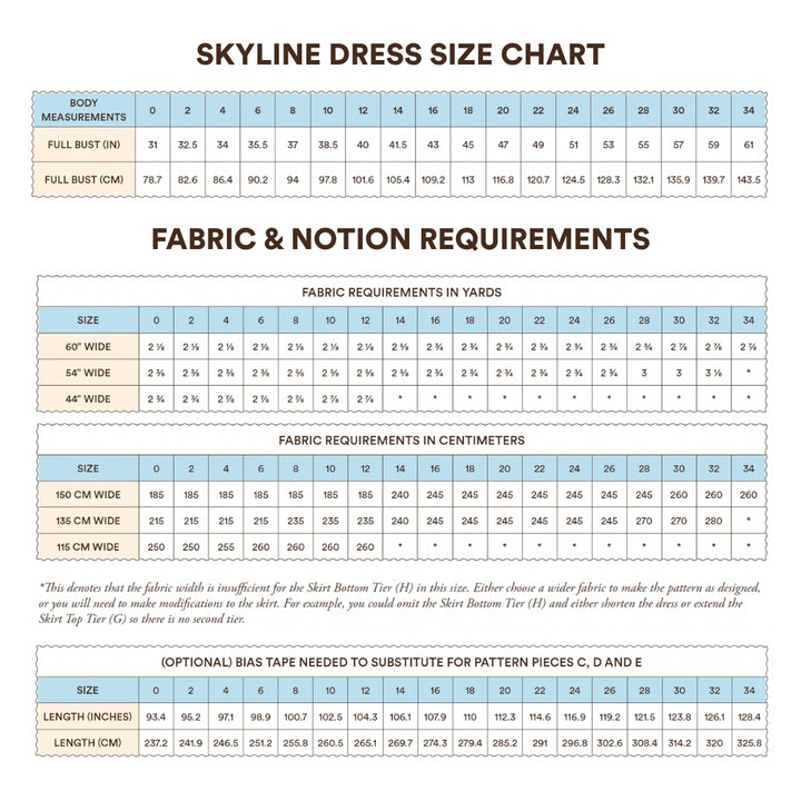 Skyline Dress Sewing Pattern