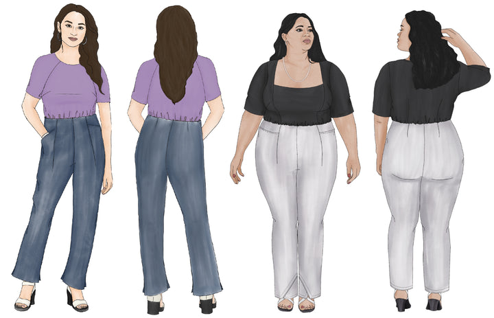 Style Falcon Diamond Hem Trousers Digital Sewing Pattern