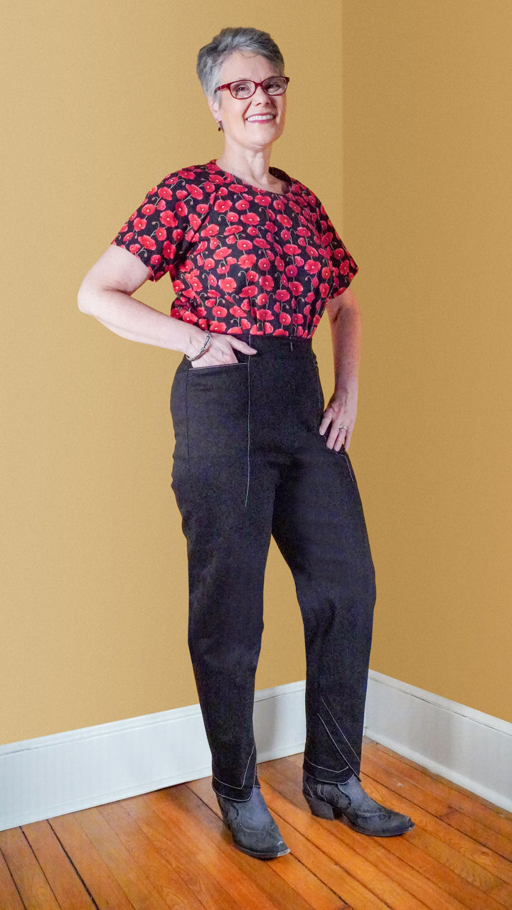 Style Falcon Diamond Hem Trousers Digital Sewing Pattern