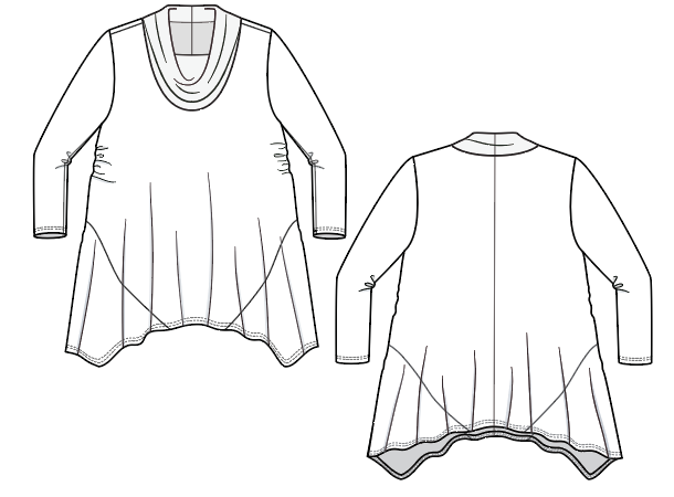 Style Falcon Gorgeous Godet Top Digital Sewing Pattern