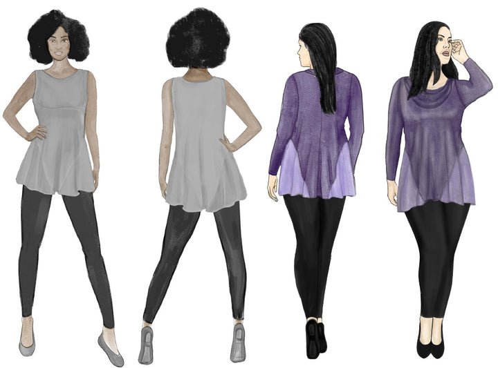Style Falcon Gorgeous Godet Top Digital Sewing Pattern