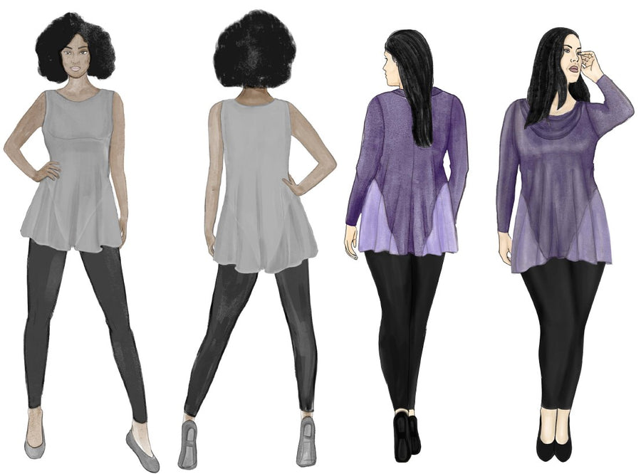 Style Falcon Gorgeous Godet Top Digital Sewing Pattern