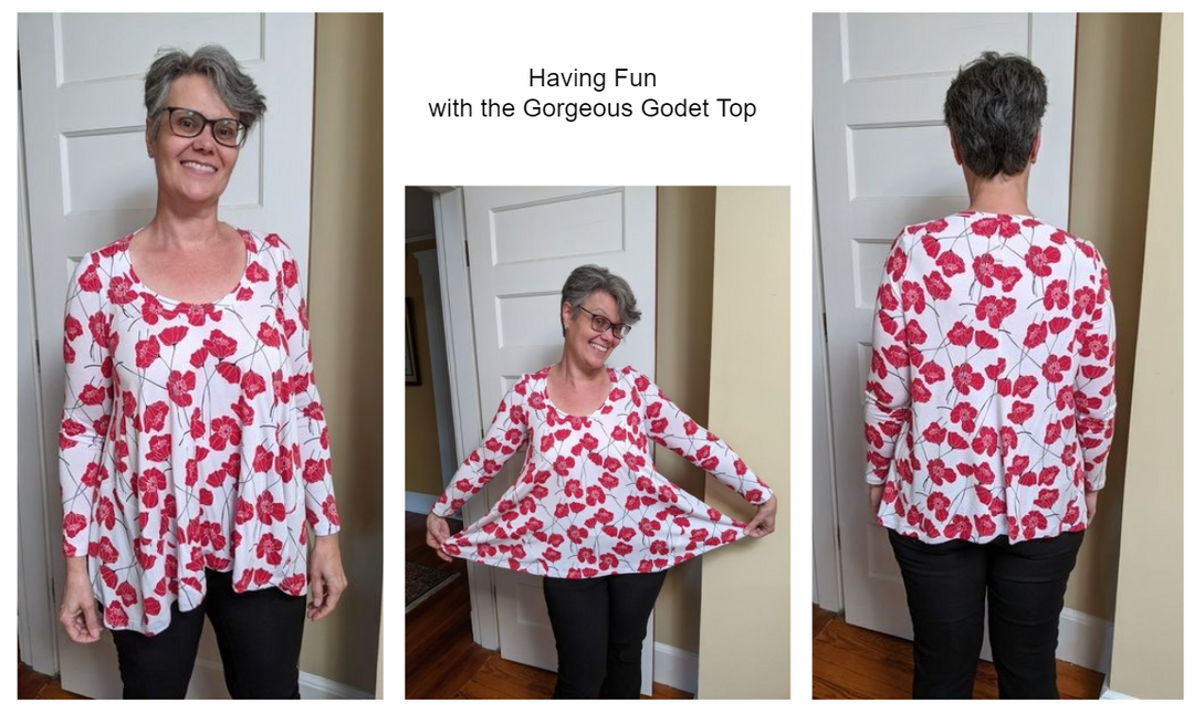 Style Falcon Gorgeous Godet Top Digital Sewing Pattern