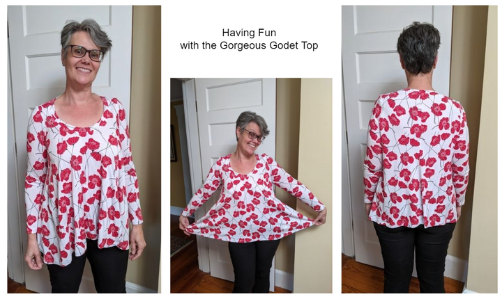 Style Falcon Gorgeous Godet Top Digital Sewing Pattern