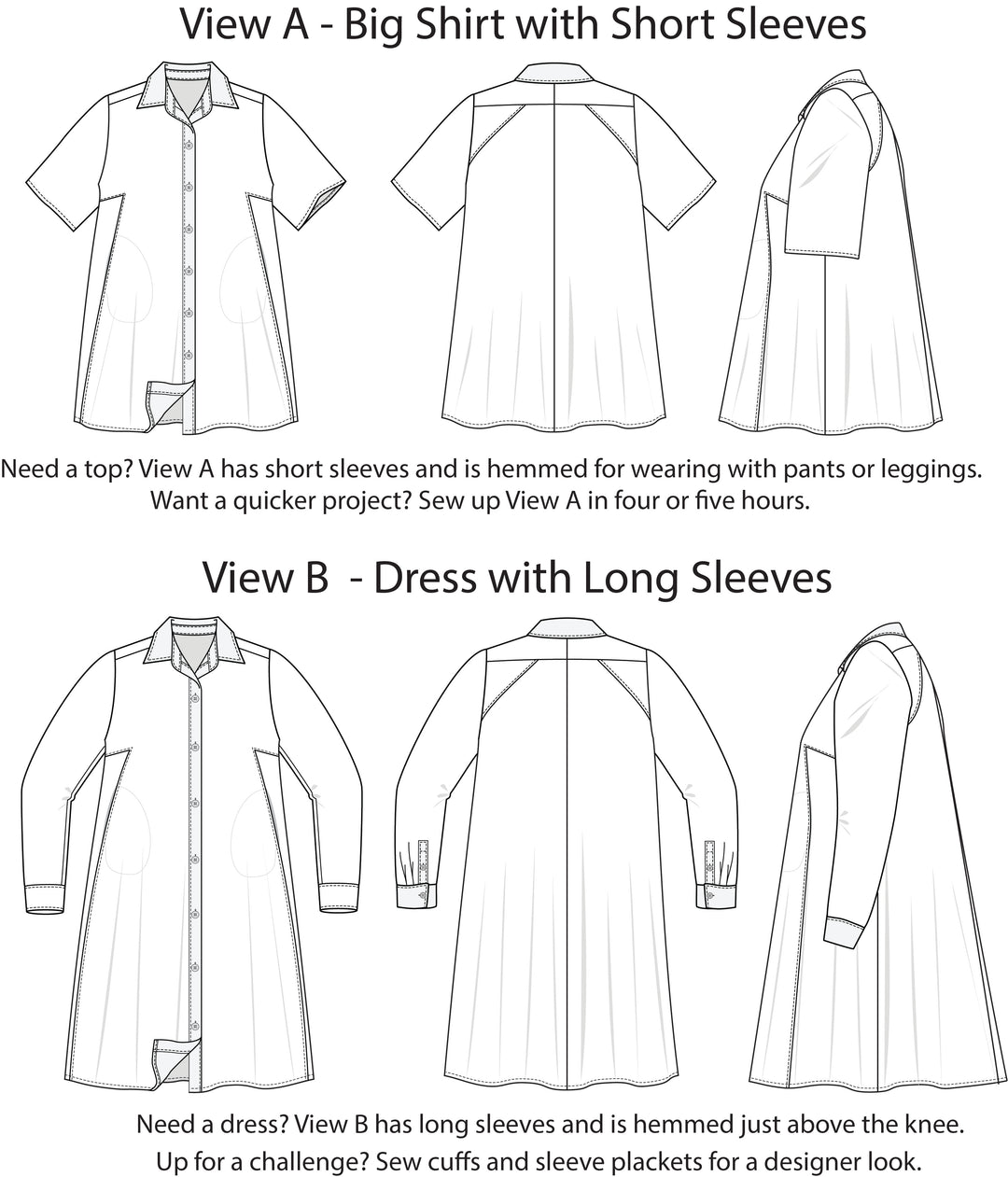 Style Falcon Make a Point Dress Digital Sewing Pattern