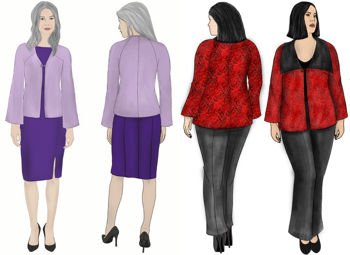 Style Falcon Positive Space Jacket Digital Sewing Pattern