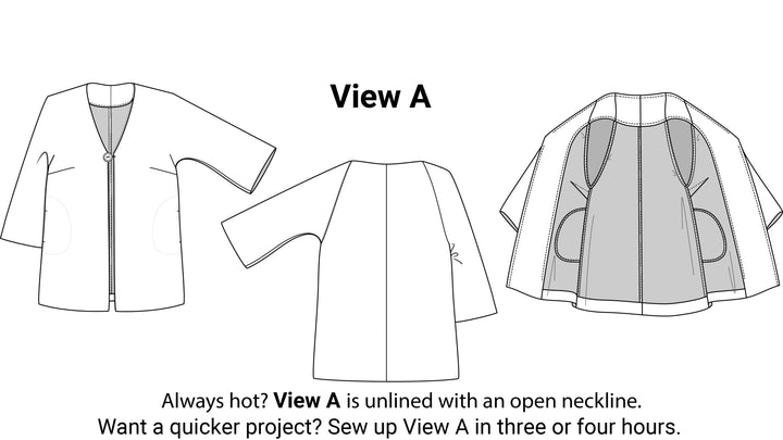Style Falcon Positive Space Jacket Digital Sewing Pattern