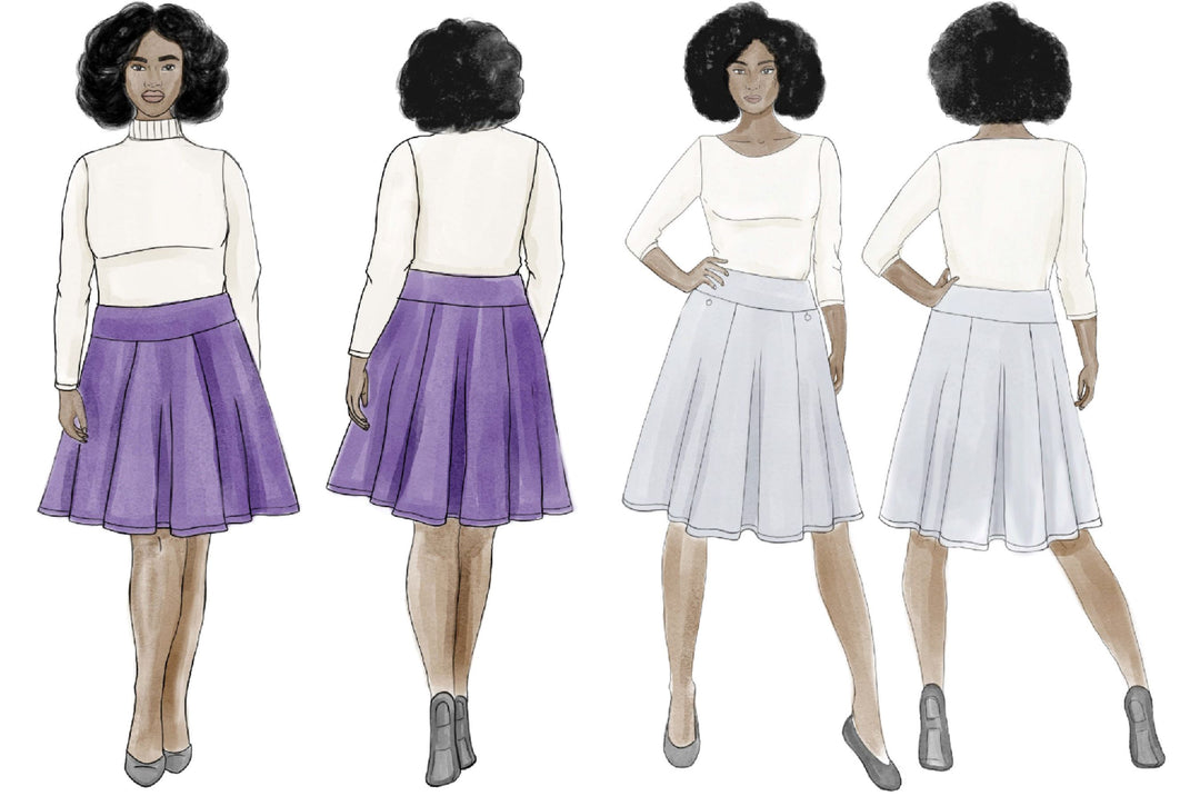 Style Falcon Straight A's Skirt Digital Sewing Pattern