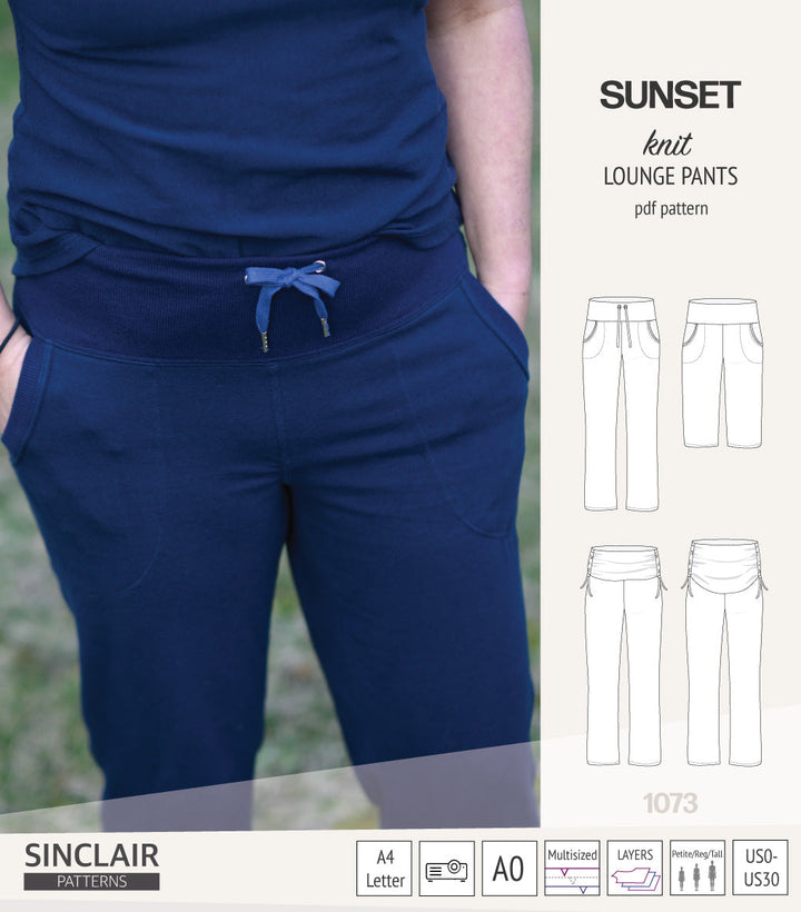 Sunset knit lounge pants (PDF) (2025 Updated)