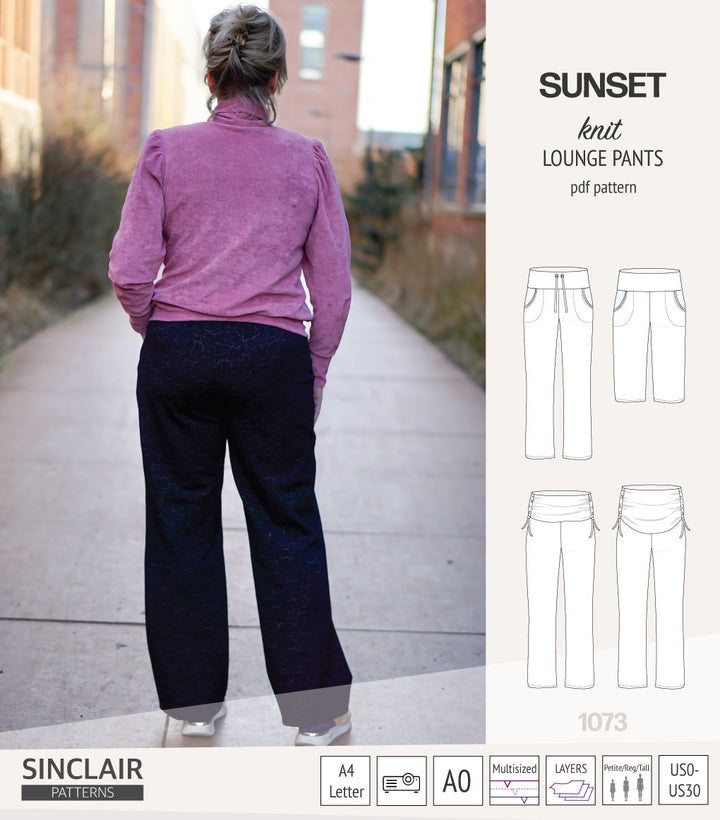 Sunset knit lounge pants (PDF) (2025 Updated)
