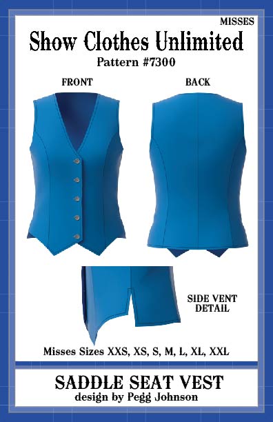 Vest - Saddle Seat Academy style - Misses - #7300
