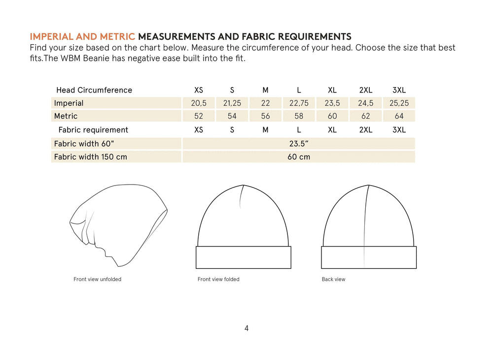 Beanie Hat Sewing Pattern Wardrobe By Me