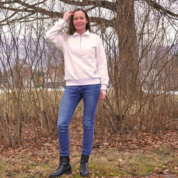 Half zipper sweater Pattern Wardrobe By Me