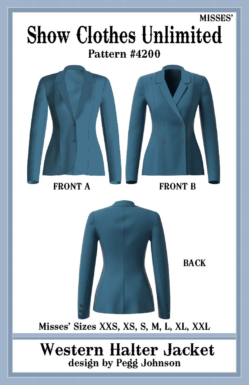Western Halter Jacket pattern - Misses - #4200
