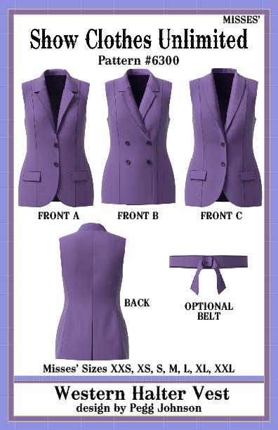 Western Halter Vest - Misses #6300