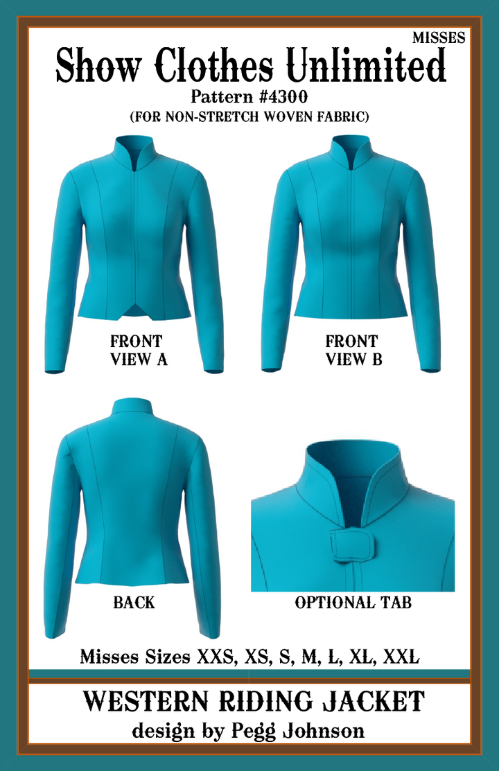 Western Riding Jacket pattern - Misses - #4300