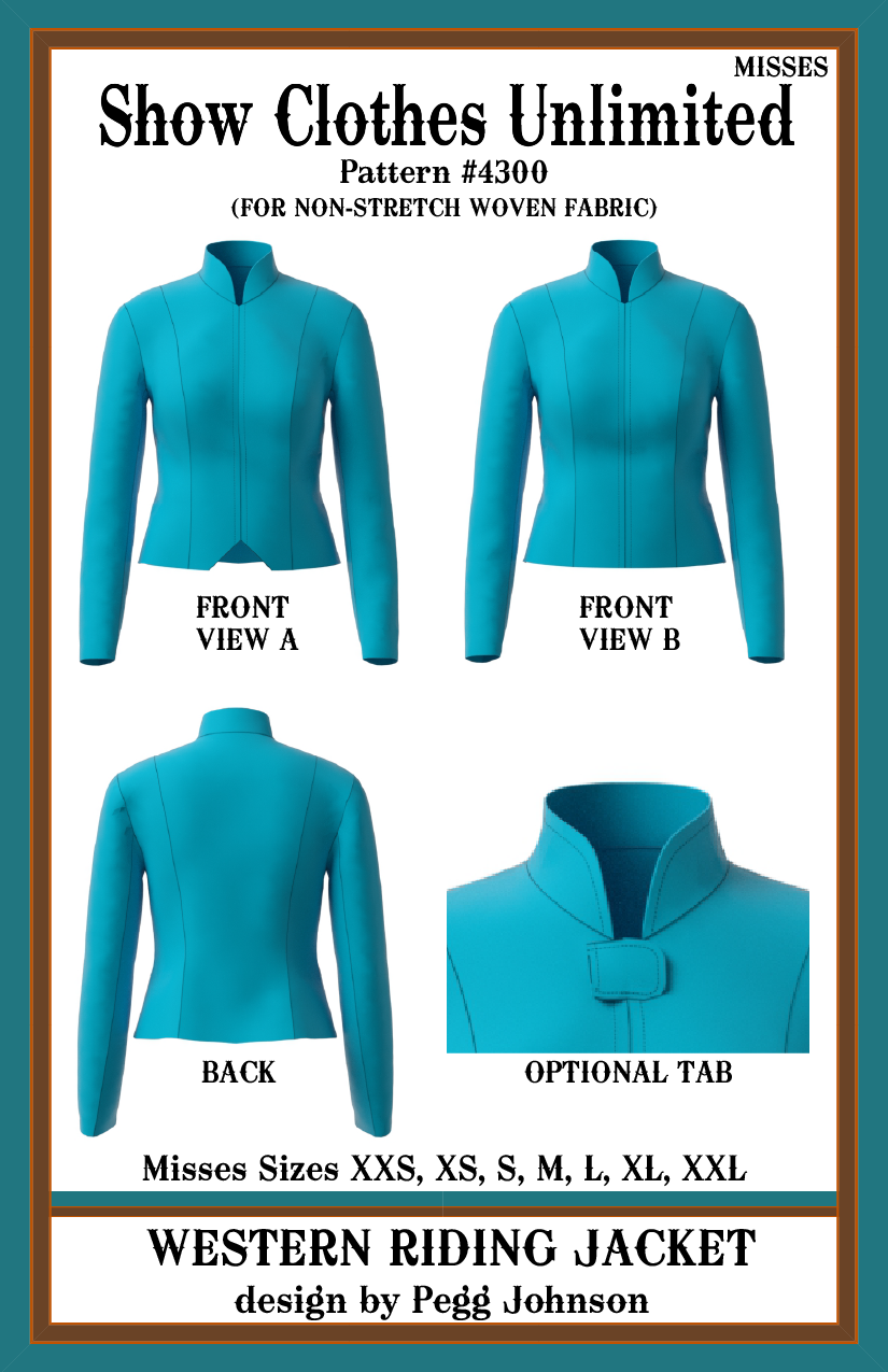 Western Riding Jacket pattern - Misses - #4300