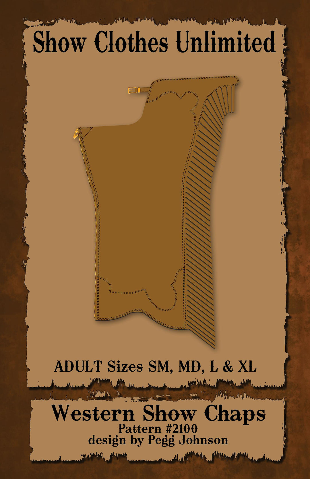 Western Show Chaps with fringe - Misses/Womens #2100