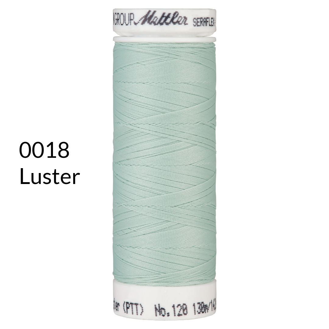 luster pastel mint green stretch sewing thread