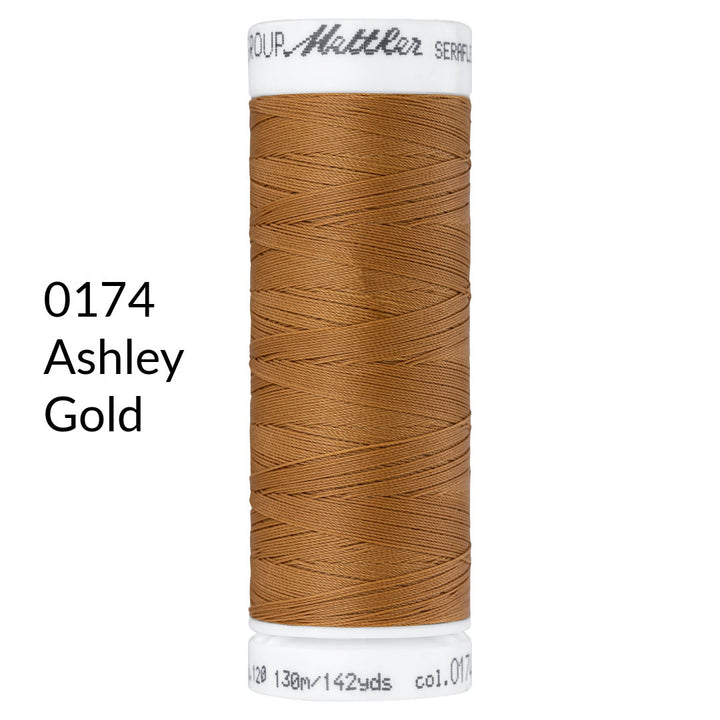 ashley gold light brown stretch sewing thread